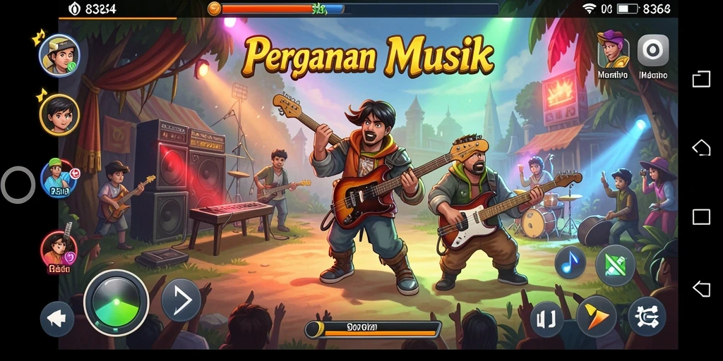 Tampilan gameplay interaktif dari 8364 yang menyenangkan.