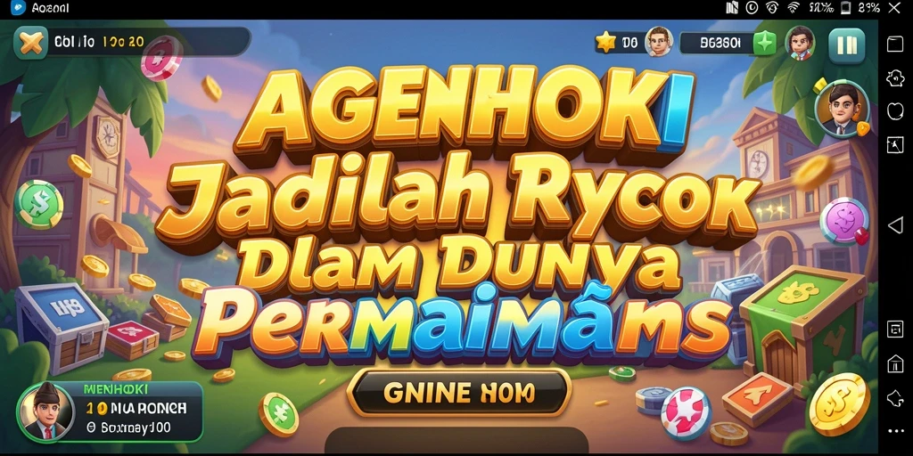 Tangkapan layar permainan AGENHOKI menampilkan keseruan dalam membangun bisnis Tycoon.