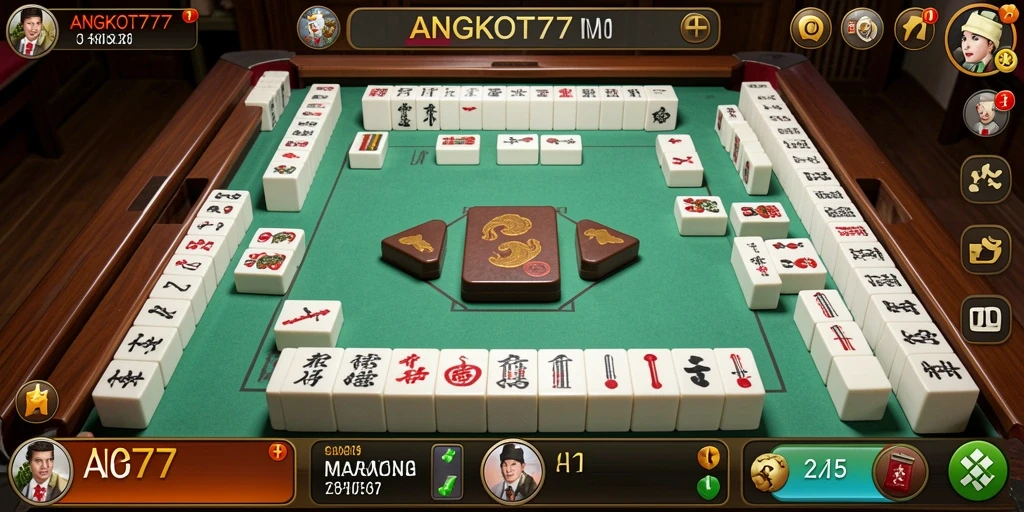 Tangkapan layar gameplay <strong>ANGKOT777</strong> menampilkan keseruan permainan Mahjong.