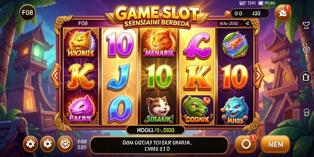 Tampilan menarik dari gameplay Slot F08 yang mengasyikkan.