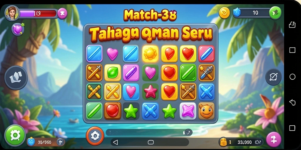 Tampilan gameplay F7F7 yang penuh warna dan interaktif.
