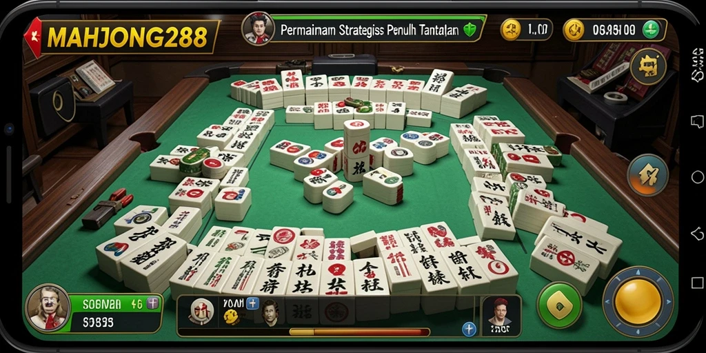Tampilan gameplay seru dan imersif dalam MAHJONG288.