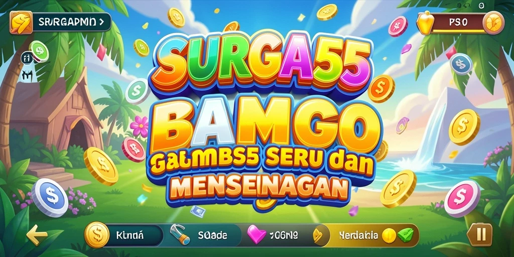 Screenshot utama SURGA55 menunjukkan gameplay seru Bingo dengan animasi menarik.